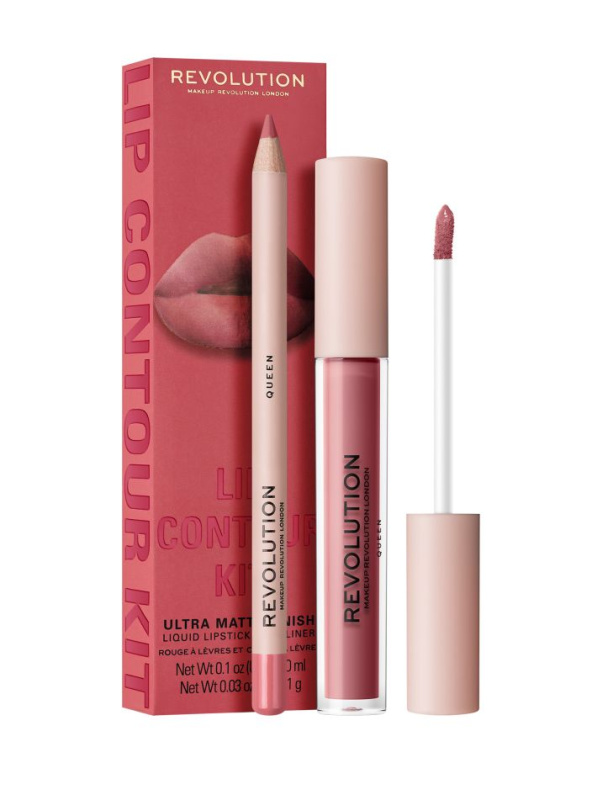 Makeup Revolution Lip Contour Kit sada na rty odstín Queen