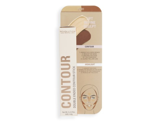 Makeup Revolution Fast Base oboustranná konturovací tyčinka odstín Light 2x4,3 g