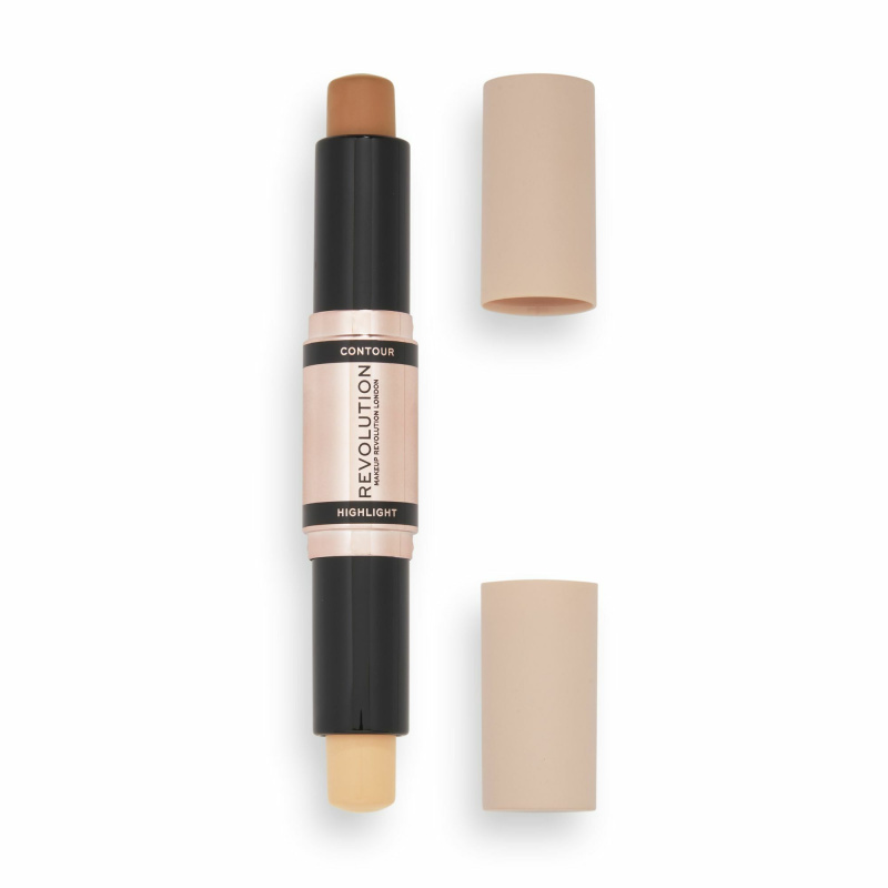 Makeup Revolution Fast Base oboustranná konturovací tyčinka odstín Medium 2x4,3 g