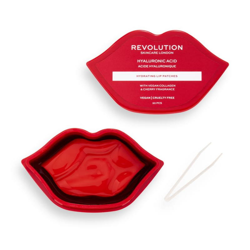 Revolution Skincare Hyaluronic Acid hydratační maska na rty 30 ks