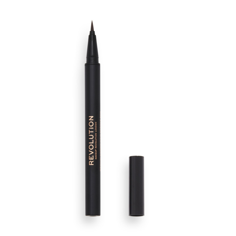 Makeup Revolution Hair Stroke Brow Pen fix na obočí odstín Medium Brown 0.5 ml