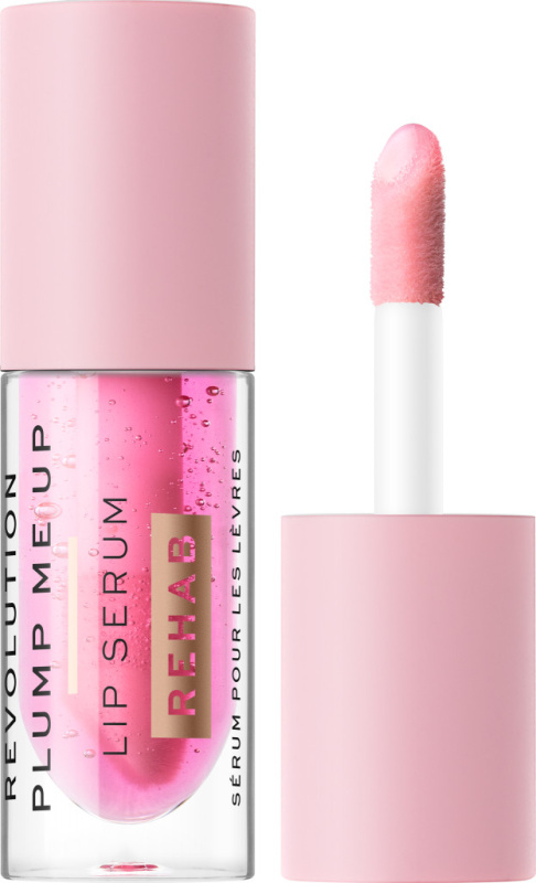 Makeup Revolution Rehab obnovující sérum pro objem rtů odstín Pink Glaze 4,6 ml