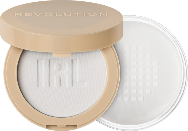 Makeup Revolution IRL Filter matující pudr 2 v 1 odstín Translucent 13 g