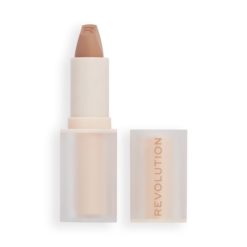 Revolution Lip Allure Soft Satin Lipstick krémová rtěnka se saténovým finišem odstín Lover Nude 3.2 g