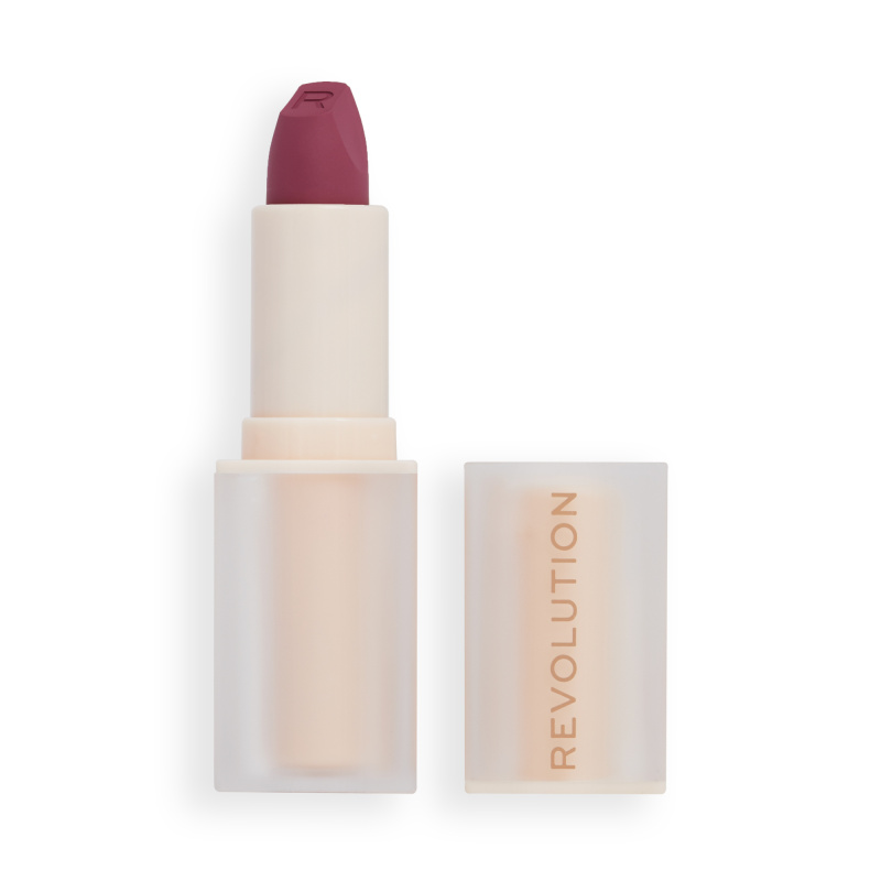Makeup Revolution Lip Allure Soft Satin Lipstick krémová rtěnka se saténovým finišem odstín Berry Boss 3,2 g