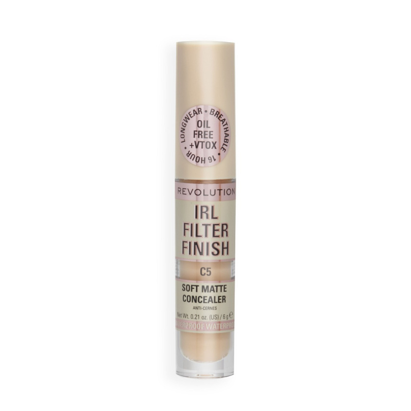 Makeup Revolution IRL Filter dlouhotrvající korektor pro plné krytí odstín C5 6 g