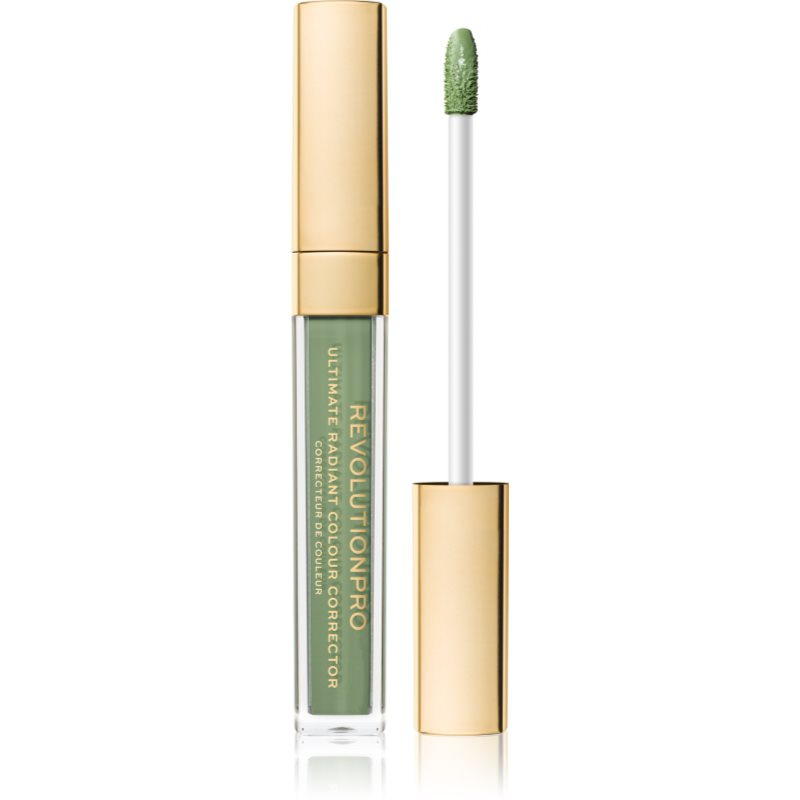 Revolution PRO Ultimate Radiant Colour Corrector rozjasňující korektor pro pleť s nedokonalostmi odstín Green 4,5 ml