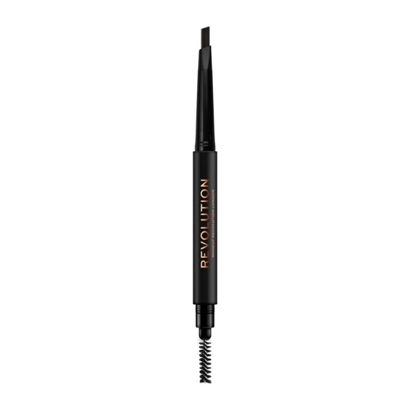 Makeup Revolution Duo Brow Definer precizní tužka na obočí odstín Medium Brown 0,25 g