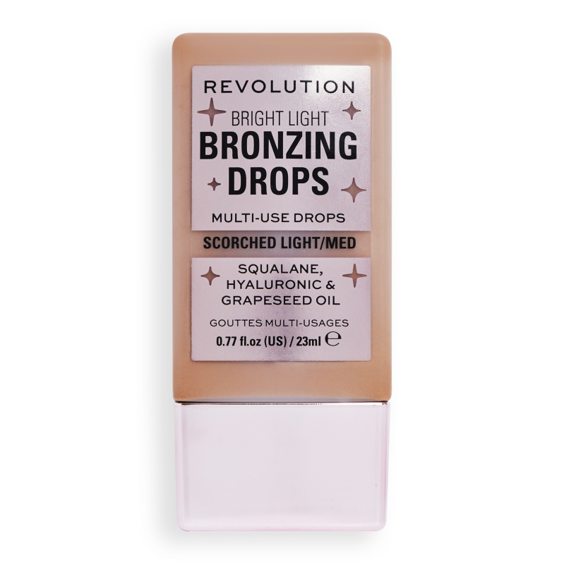 Makeup Revolution Bright Light Bronzing Drops tekutý bronzer odstín Bronze Scorched 23 ml