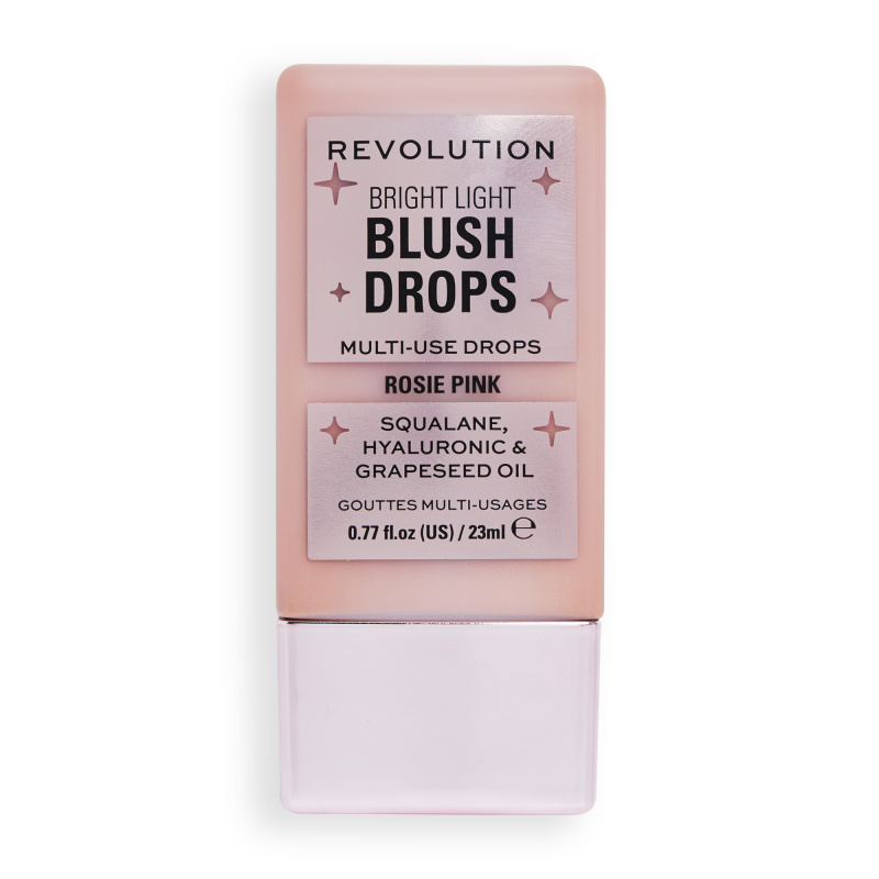 Makeup Revolution Bright Light Blush Drops tekutá tvářenka odstín Pink Rosie 23 ml