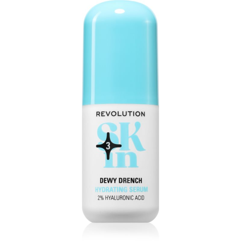 Revolution Skincare Happy Hydrate Dewy Drench hydratační sérum s kyselinou hyaluronovou 30 ml