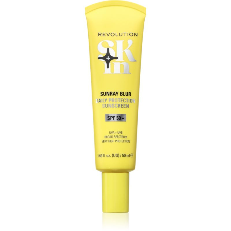 Revolution Skincare Sunray Blur Daily Protection opalovací krém na obličej s niacinamidem SPF 50+ 50 ml