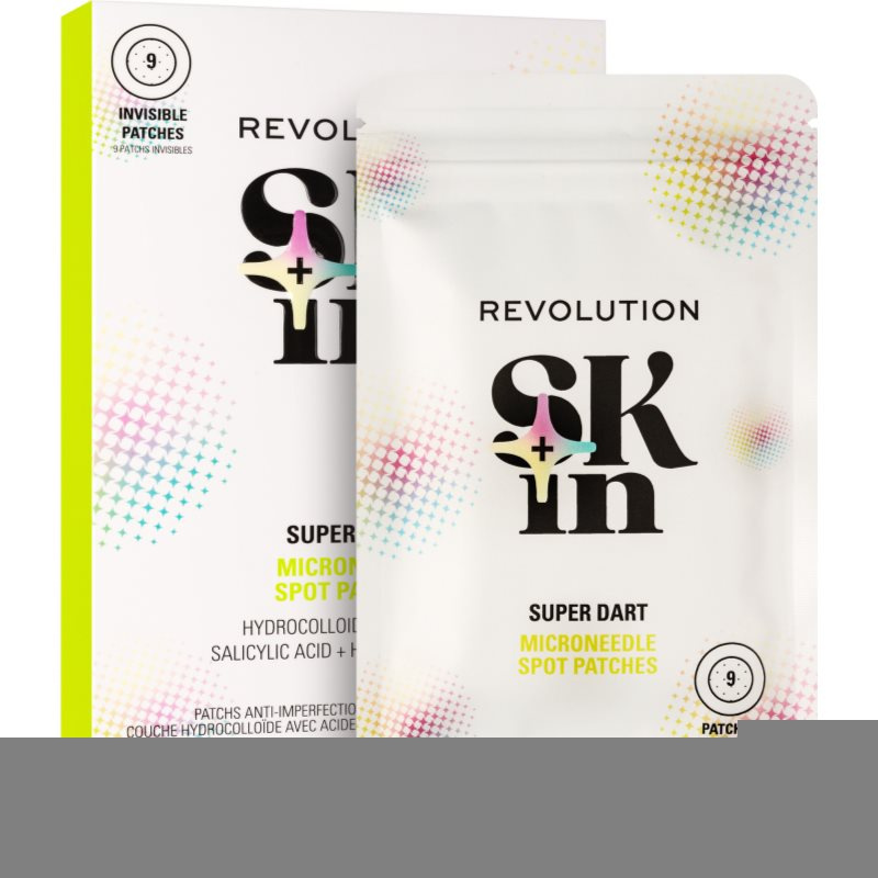 Revolution Skincare Super Dart Microneedle Spot Patches náplasti na problematickou pleť 9 ks