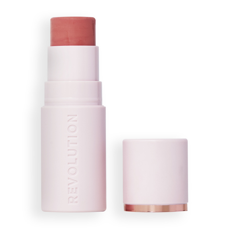 Makeup Revolution Skin Silk Blush Stick krémová tvářenka v tyčince odstín Peachy Pink 4.5 g