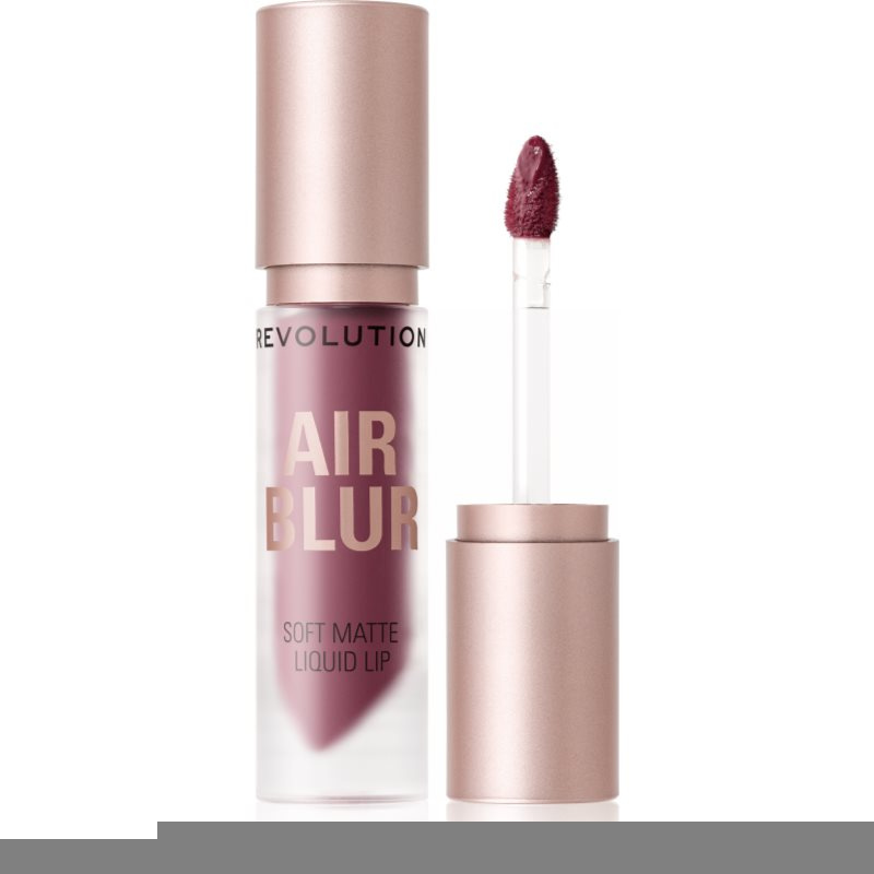 Makeup Revolution Air Blur Liquid Lipstick lehká tekutá matná rtěnka odstín Black Cherry 3.5 ml