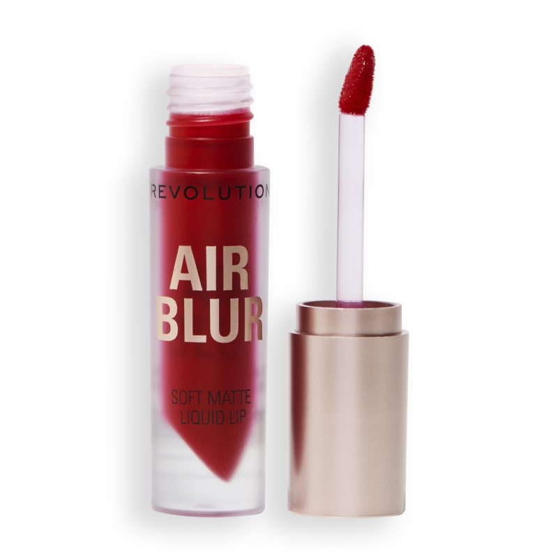 Makeup Revolution Air Blur Liquid Lipstick lehká tekutá matná rtěnka odstín Fiery 3.5 ml