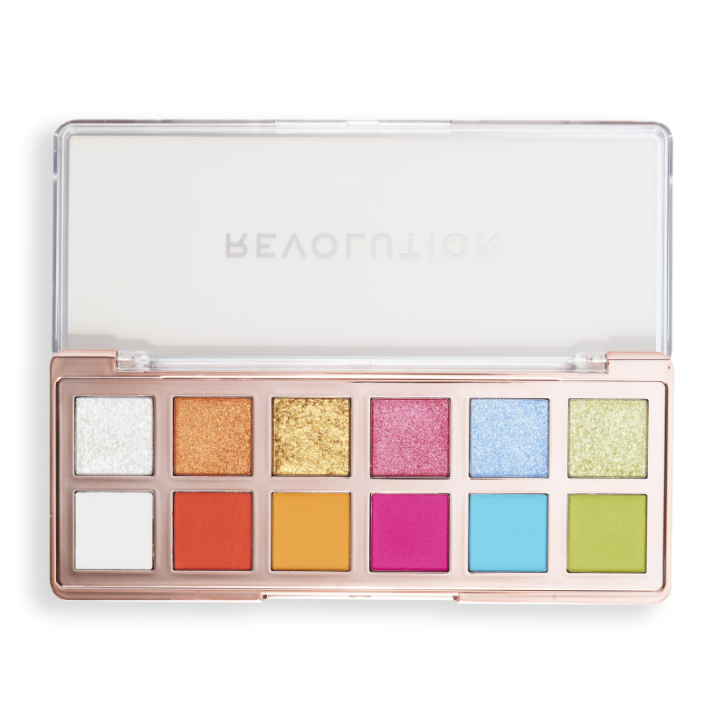 Makeup Revolution The Icon Palette paletka očních stínů odstín The Vibrant Icon Brights Palette 12x0.7 g