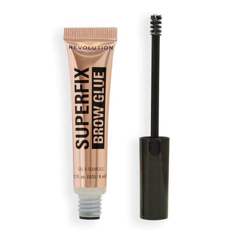 Makeup Revolution Superfix Brow Glue transparentní fixační gel na obočí 8 ml
