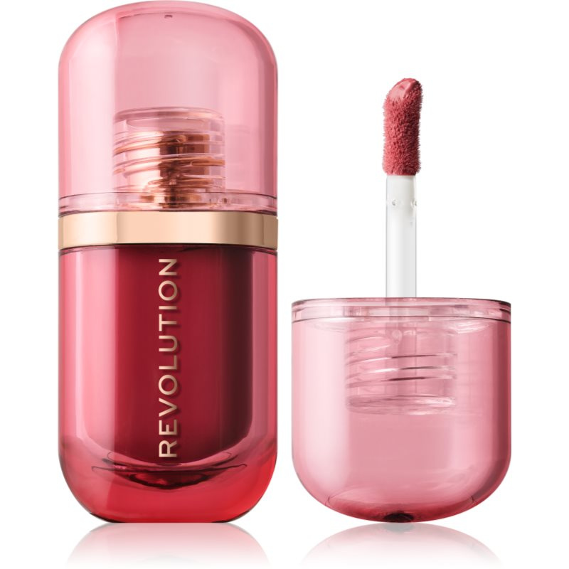 Makeup Revolution Superdewy Blush Burst tekutá tvářenka odstín Rose All Day Dusty Pink 4.2 ml