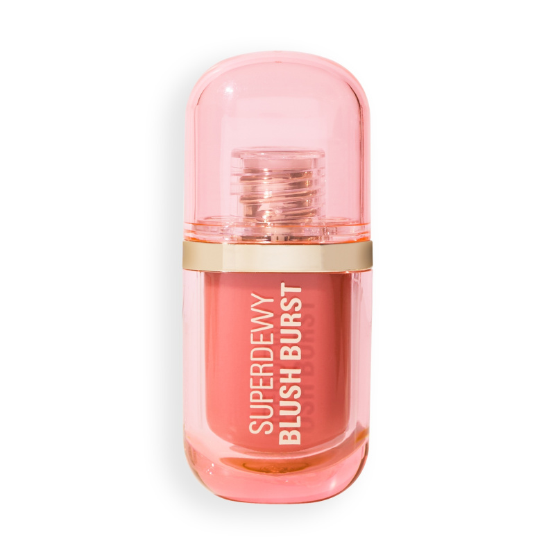 Makeup Revolution Superdewy Blush Burst tekutá tvářenka odstín Peach Spritz 4.2 ml