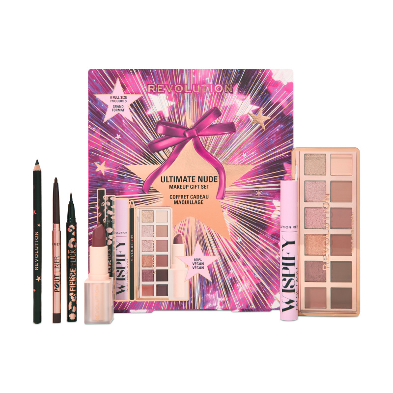 Makeup Revolution Xmas 2025 Ultimate Nude dárková sada na obličej