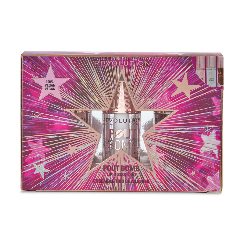 Makeup Revolution Xmas 2025 Pout Bomb vánoční dárková sada na rty