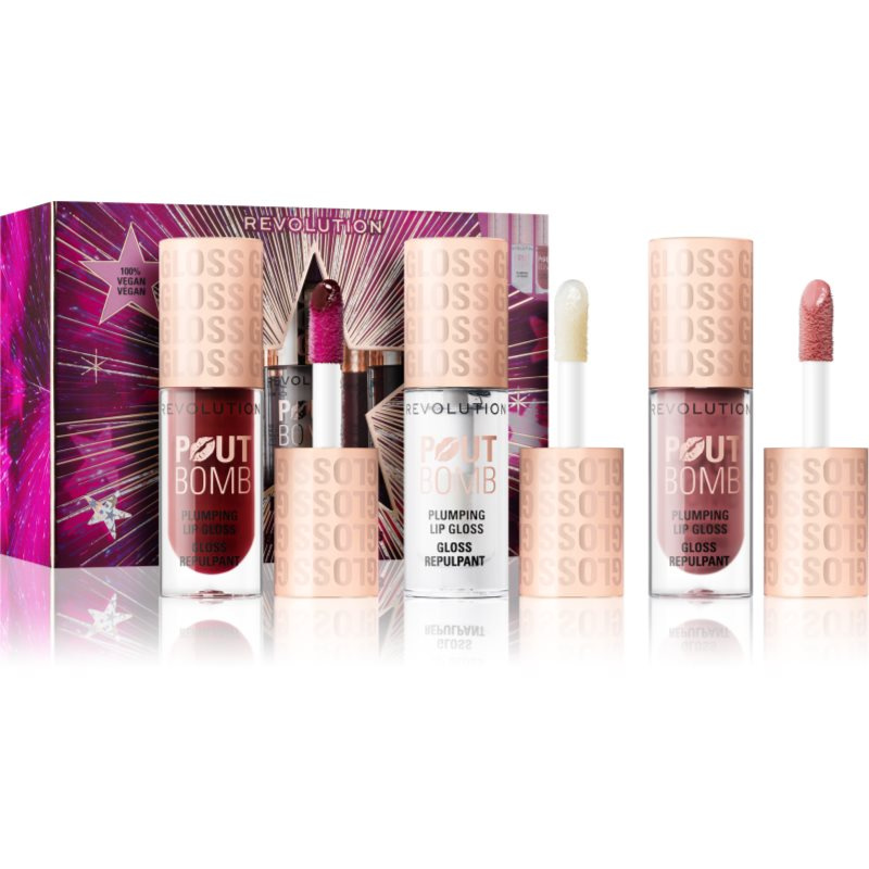 Makeup Revolution Xmas 2025 Pout Bomb vánoční dárková sada na rty