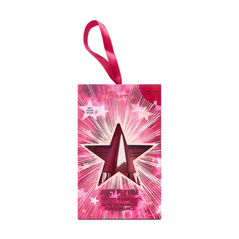 Makeup Revolution Xmas 2025 Juicy Peptide vánoční dárková sada na rty