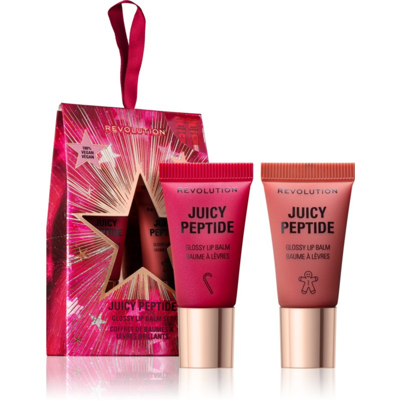 Makeup Revolution Xmas 2025 Juicy Peptide vánoční dárková sada na rty