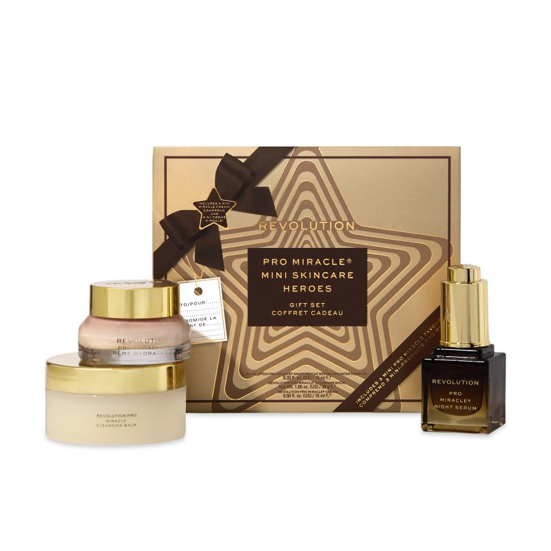 Revolution PRO Xmas 2025 Mini Skincare Heroes vánoční dárková sada na obličej