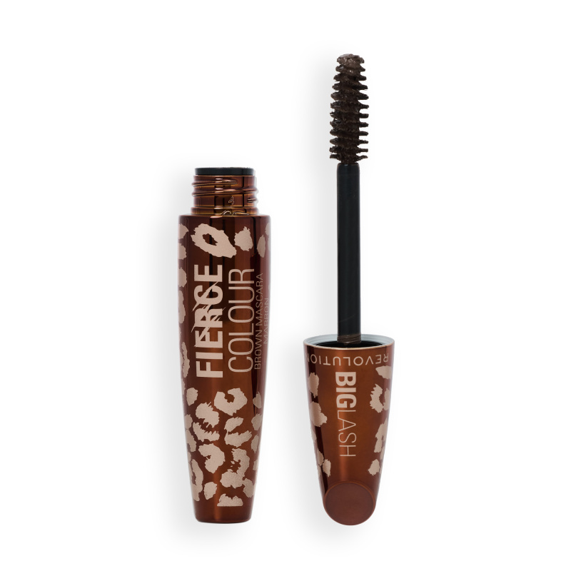 Revolution Big Lash Fierce Volume řasenka pro objem a zahuštění řas odstín Mocha Muse 9 g