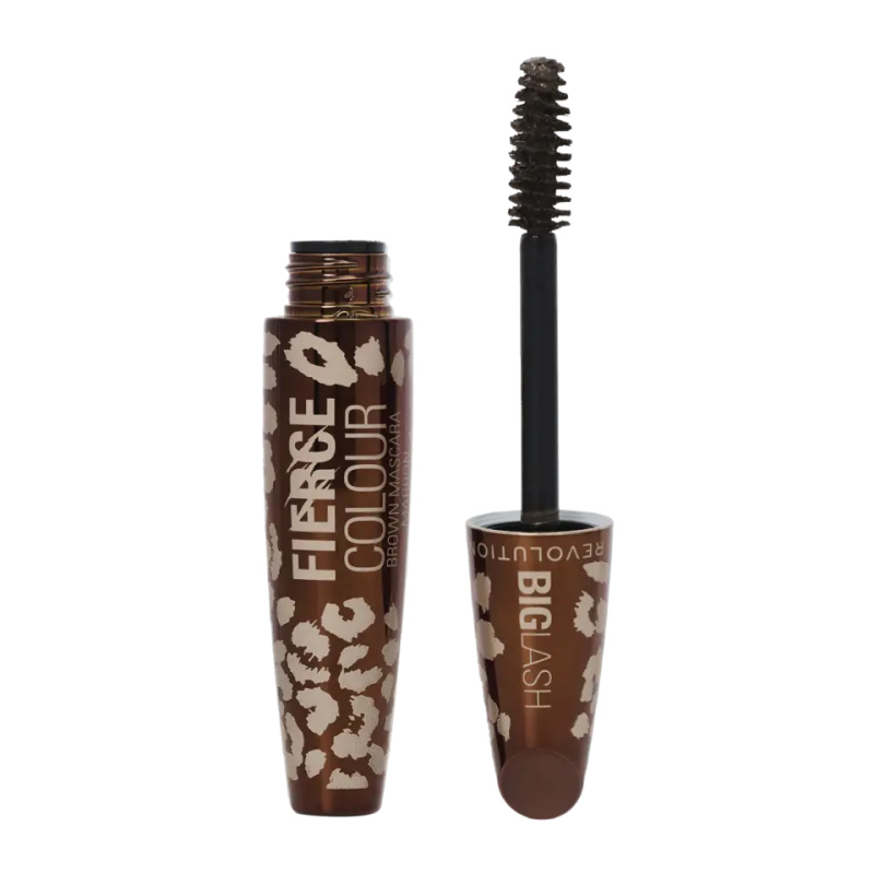 Revolution Big Lash Fierce Volume řasenka pro objem a zahuštění řas odstín Mocha Muse 9 g