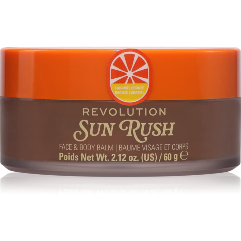 Revolution Sun Rush Face & Body Balm balzám po opalování s rozjasňujícím efektem odstín Caramel Bronze 60 g