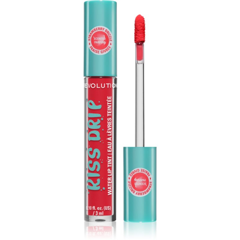 Makeup Revolution Lesk na rty Kiss Drip Strawberry
