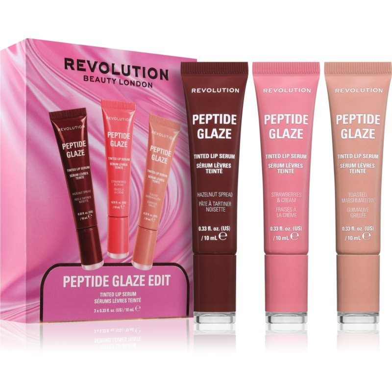 Revolution Peptide Glaze Edit dárková sada na rty 1 ks