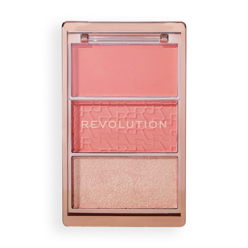 Makeup Revolution Blush Icon Palette paleta tvářenek odstín Authentic Peach 9.8 g