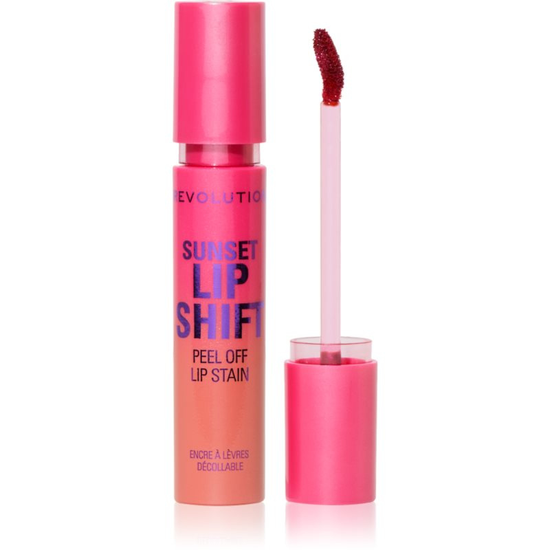 Makeup Revolution Sunset Shift Peel Off Lip Stain slupovací rtěnka odstín Sunset Flushed Pink 3.6 ml