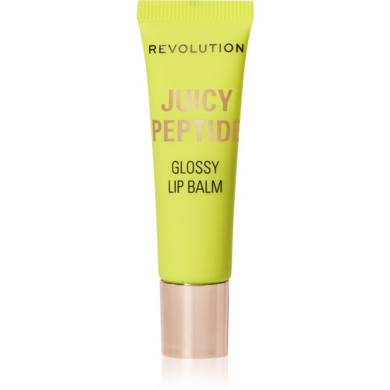 Makeup Revolution Juicy Peptide Lip Balm balzám na rty s peptidy odstín Mint Mojito Green 8 ml