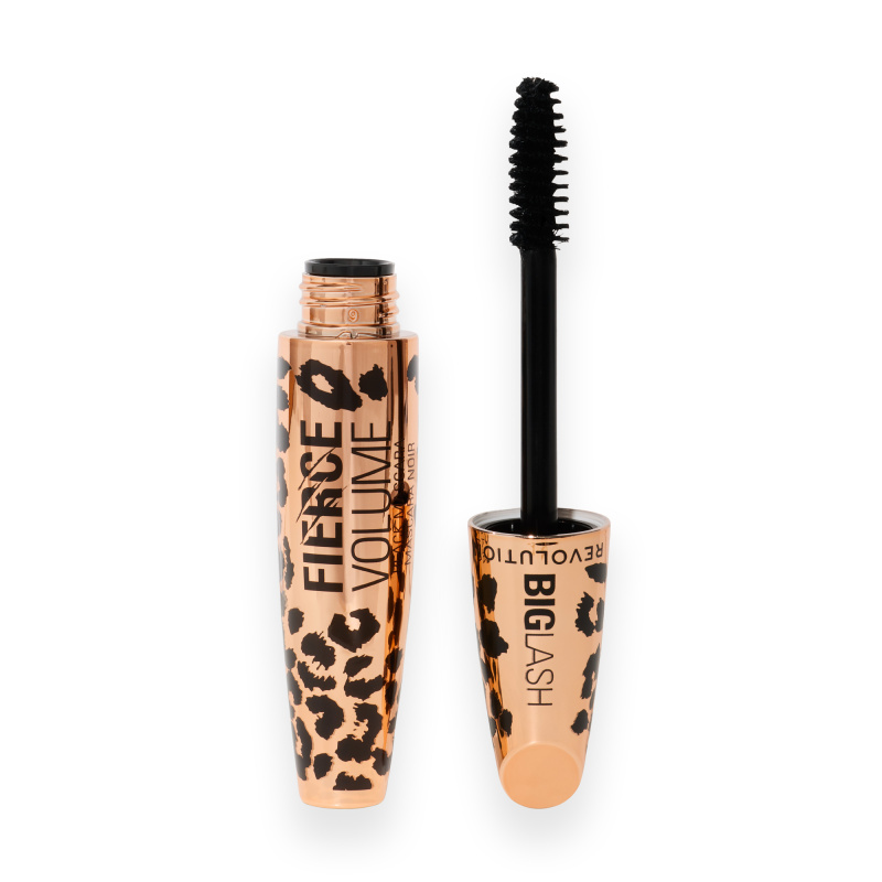 Revolution Big Lash Fierce Volume řasenka pro objem a zahuštění řas odstín Black 9 g