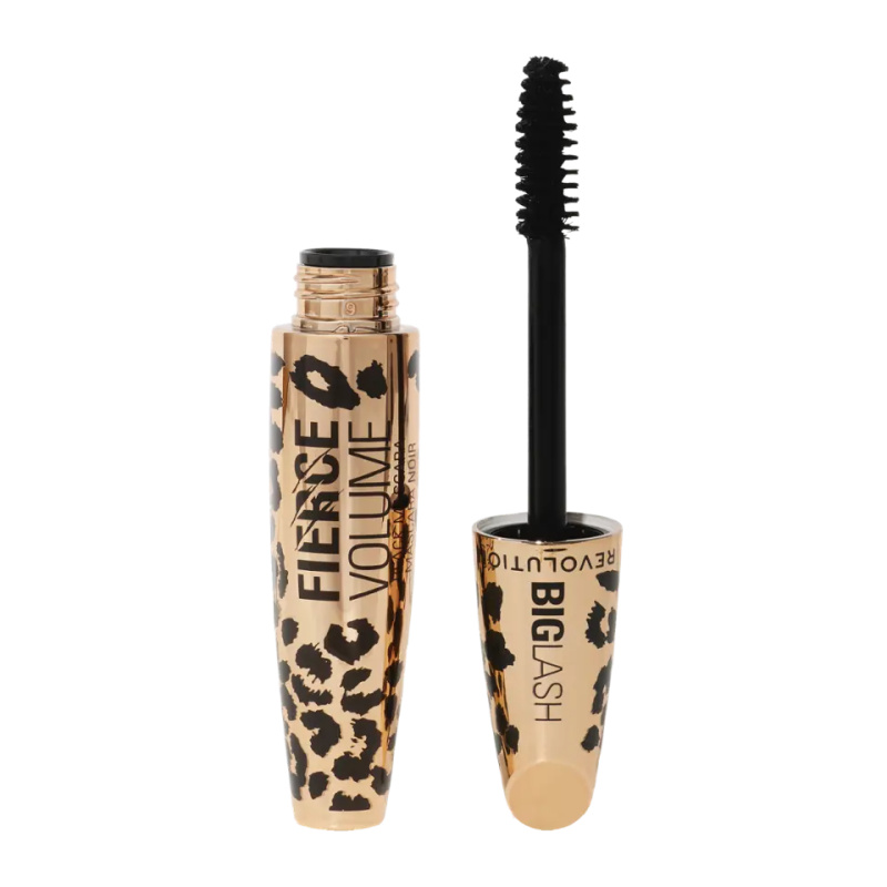 Revolution Big Lash Fierce Volume řasenka pro objem a zahuštění řas odstín Black 9 g