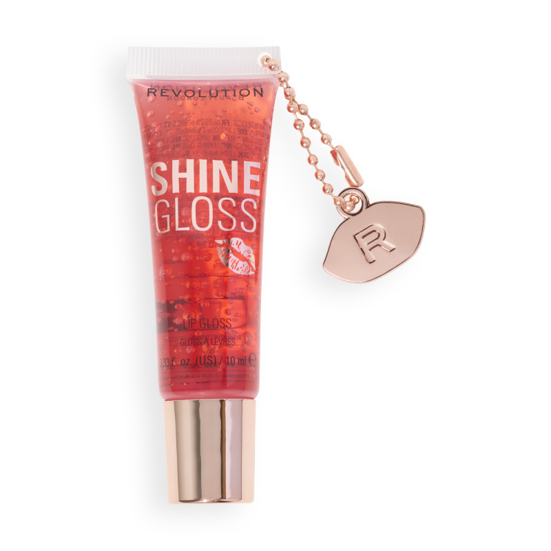Revolution Shine Gloss lesk na rty odstín Peach Pop 10 ml