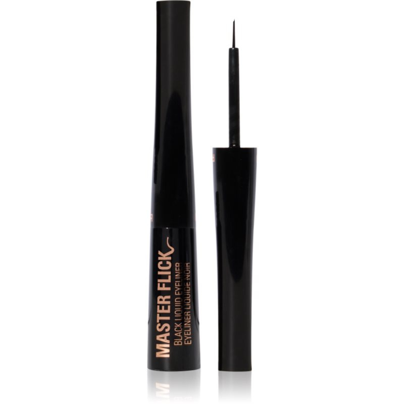 Makeup Revolution Master Flick Liquid Eyeliner precizní tekutá oční linka odstín Black 5 ml