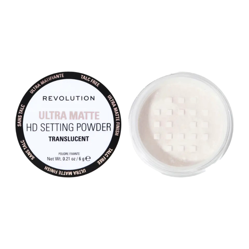 Makeup Revolution Ultra Velvet Loose Setting Powder matující transparentní pudr 6 g