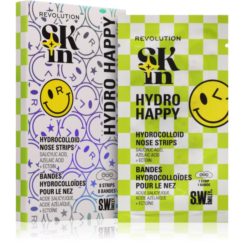 Revolution Skincare S.W.Smiley Skin slupovací maska na nos 8 ks