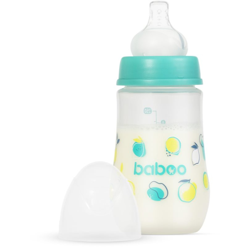 Baboo Anti-colic Feeding Bottle antikoliková lahev Lagoon Fiesta, 3 m+ 250 ml