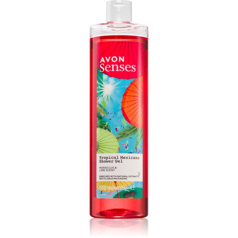 Avon Senses Tropical Mexicana osvěžující sprchový gel 500 ml
