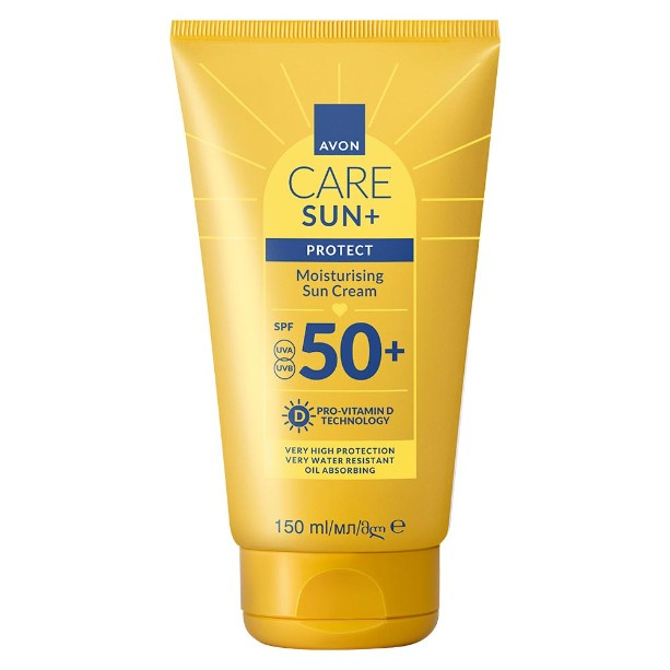 Avon Care Sun + Protect hydratační krém na opalování SPF 50+ 150 ml
