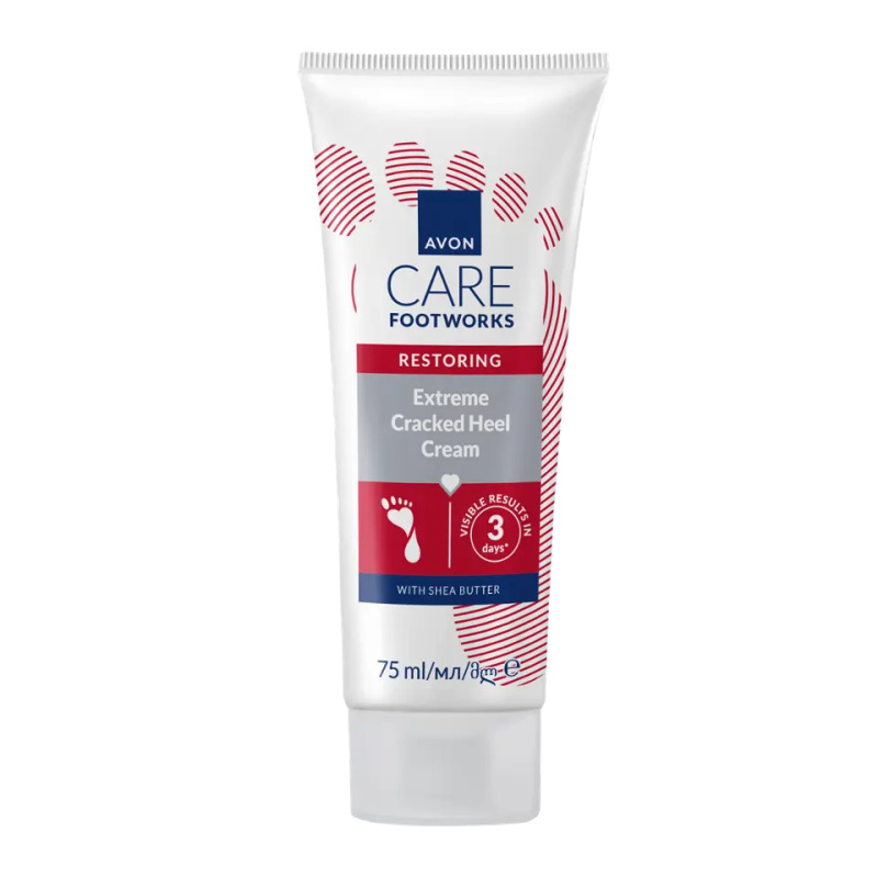 Avon Foot Works Extreme Cracked regenerační krém na popraskaná chodidla 75 ml