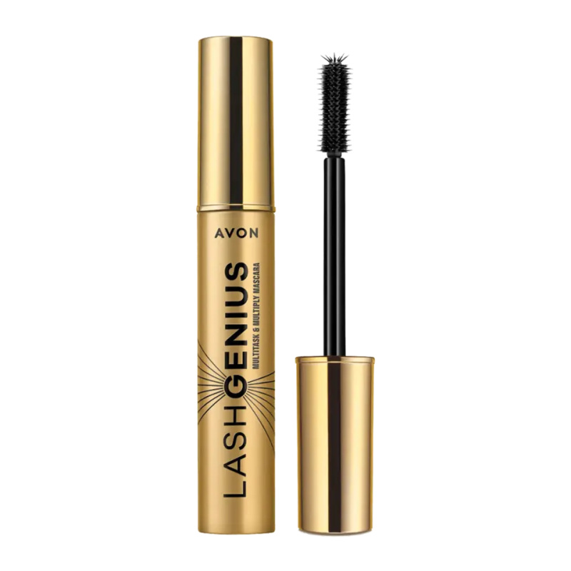 Avon Lash Genius Multitask & Multiply řasenka pro objem, natočení a oddělení řas 5 v 1 odstín Blackest Black 10 ml