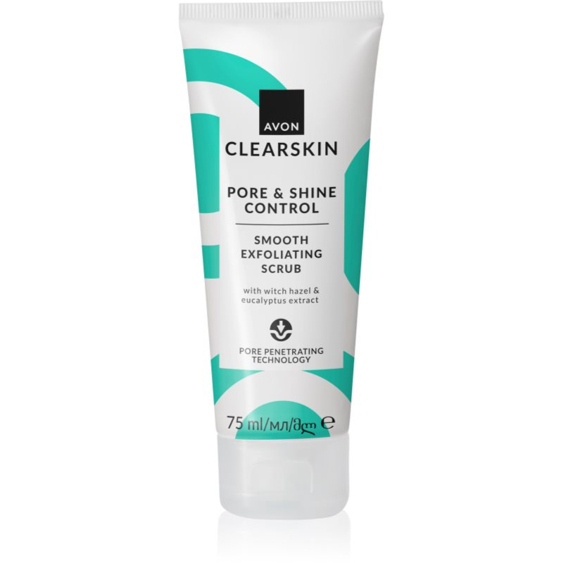 Avon Clearskin Pore & Shine Control povzbuzující peeling 75 ml